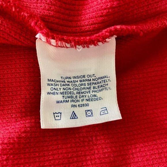 Lands End Red Long Sleeve Shirt  Mens Large 42-44 - Picture 7 of 7